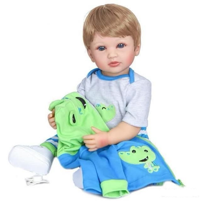 عروسک نوزاد پسر 48 سانتی مدل Reborn Baby Doll ZY605717_اسباب بازی
